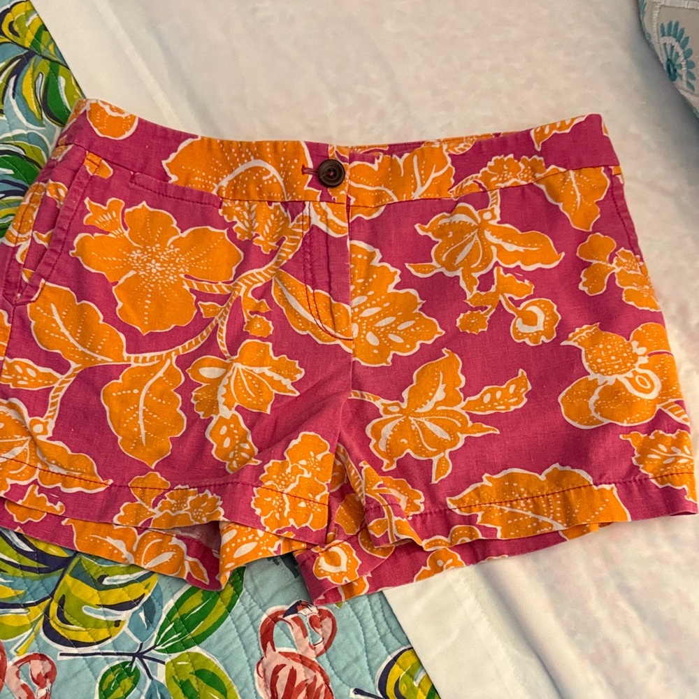 LOFT Pink and Orange Floral Women's Shorts